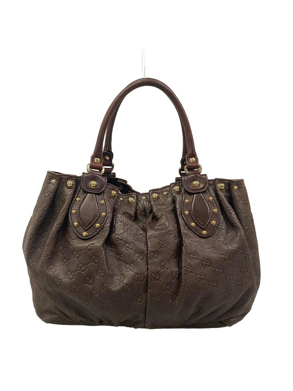 Gucci Shima Dark Brown Leather Tote Bag #363484G69B